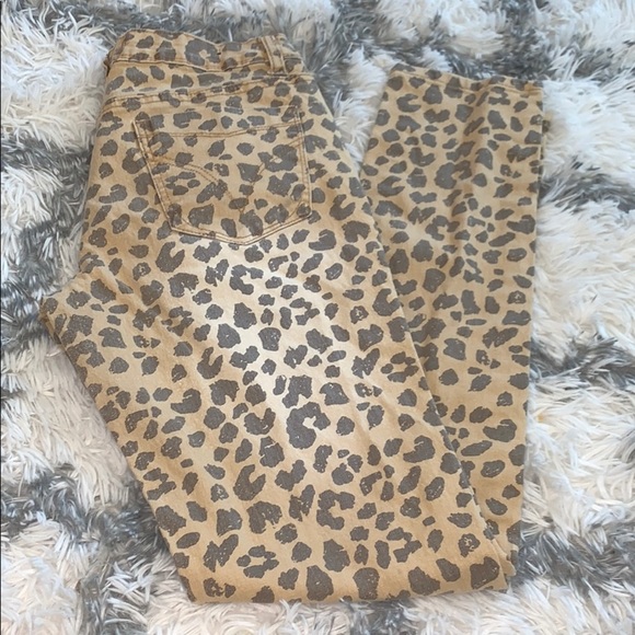 Anole stretchy leopard print jeans - Picture 2 of 5